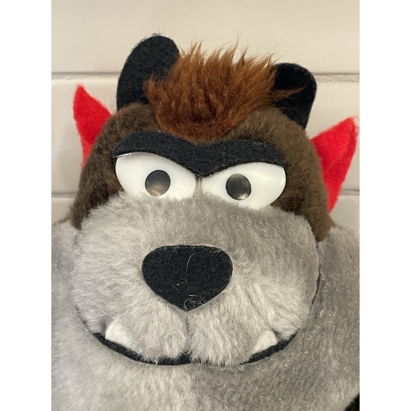 Vintage Tasmanian Devil Taz Stuffed Plush Animal Toy 9 in Warner Bros 1971 - Picture 2 of 7